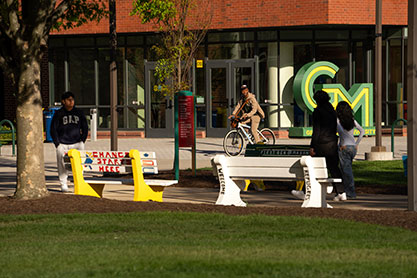 Students walking on campus. Links to Gifts from Retirement Plans Students walking on campus. Links to Gifts from Retirement Plans