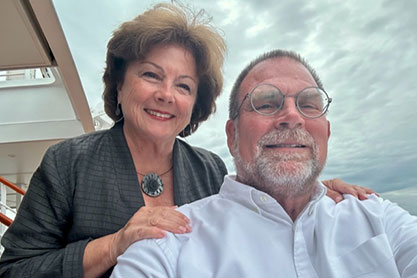 Patricia Latchford Haresign, BSN, MS, NBC-HWC and David Haresign, FAIA. Link to their story